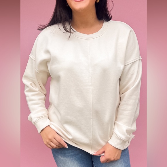 Z supply hermosa sweatshirt sandstone - Picture 2 of 2